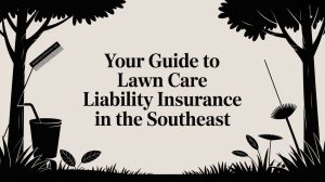 lawn care liability insurance gardening illustration